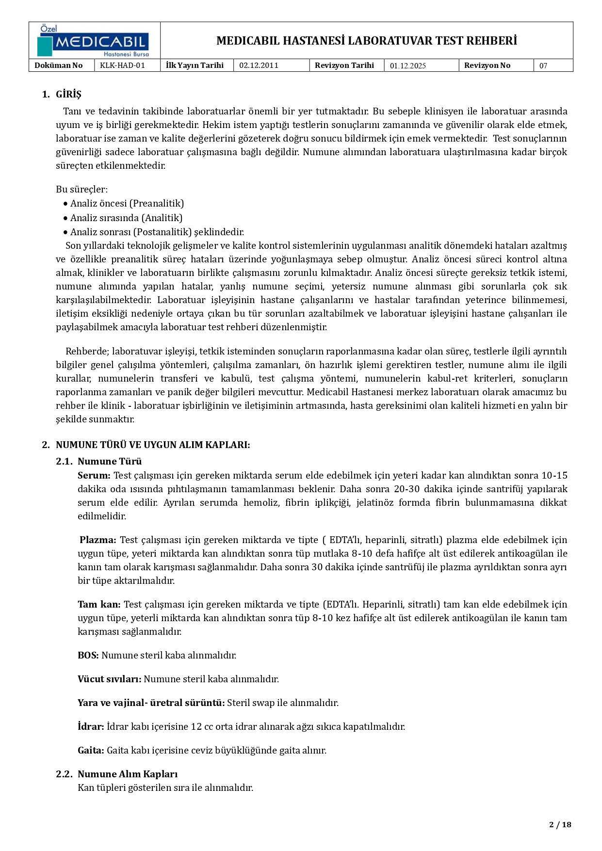 Labaratuvar Rehberi - 2